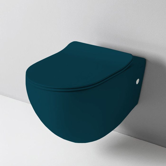 Унитаз подвесной безободковый ArtCeram File 2.0 FLV004 42 00, petrolio, Цвет производителя: синий - фото, картинка 2 Унитаз подвесной безободковый ArtCeram File 2.0 FLV004 42 00, petrolio, Цвет производителя: синий - фото 2