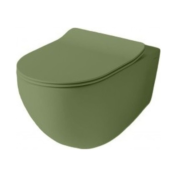 Унитаз подвесной безободковый ArtCeram File 2.0 FLV004 44 00 verde salvia, Цвет производителя: зелёный - фото, картинка 2 Унитаз подвесной безободковый ArtCeram File 2.0 FLV004 44 00 verde salvia, Цвет производителя: зелёный - фото 2