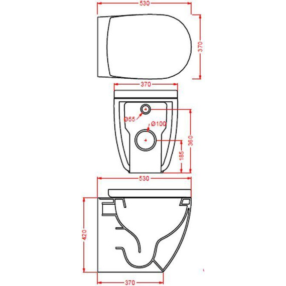 Унитаз приставной безободковый ArtCeram File 2.0 FLV005 41 00, matera - фото 2