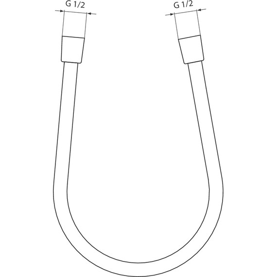 Душевой шланг Ideal Standard Silk Black Idealrain 1750 мм A4109XG, черный матовый - фото 3