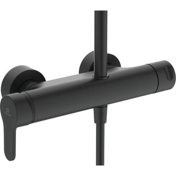 Душевая стойка Ideal Standard Idealrain BC750XG, черный матовый - фото, картинка 2 Душевая стойка Ideal Standard Idealrain BC750XG, черный матовый - фото 2