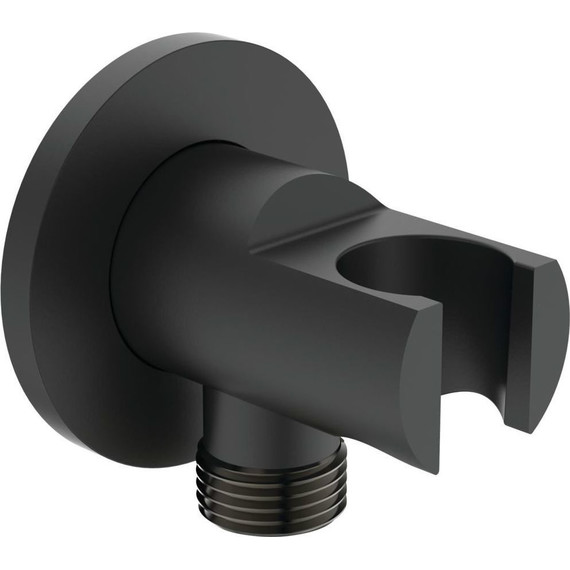 Шланговое подсоединение с держателем Ideal Standard Silk Black Idealrain BC807XG, черный матовый - фото 