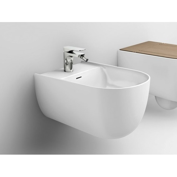 Биде подвесное ArtCeram The One THB001 05 00 bi matt *1, белый матовый - фото 5