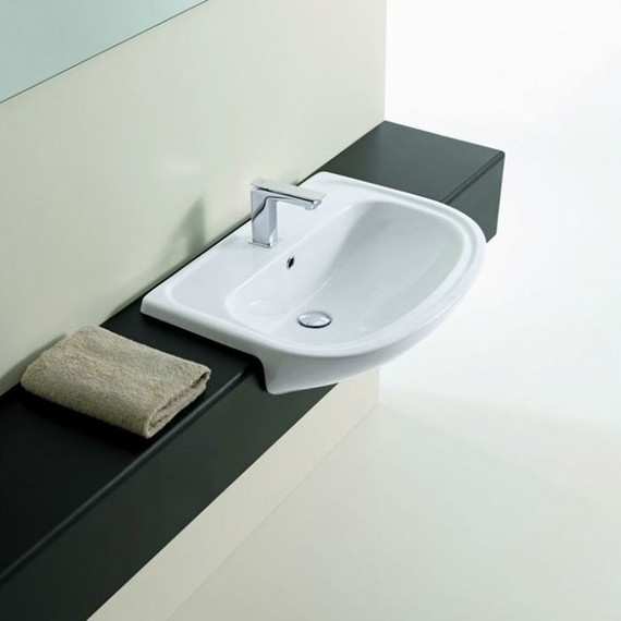 Раковина врезная на столешницу Artceram Washbasins Apollo 66 см APL001 01 00 bi*1 - фото 2