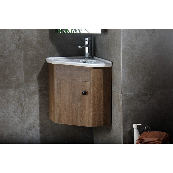 Раковина угловая CeramaLux N 41 см 9068B - фото, картинка 2 Раковина угловая CeramaLux N 41 см 9068B - фото 2