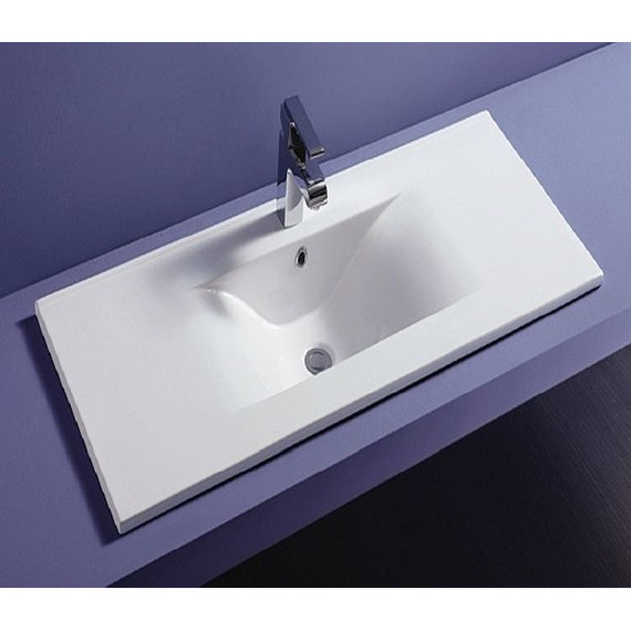 Раковина врезная на столешницу CeramaLux N 121 см JY-807-120 - фото 2