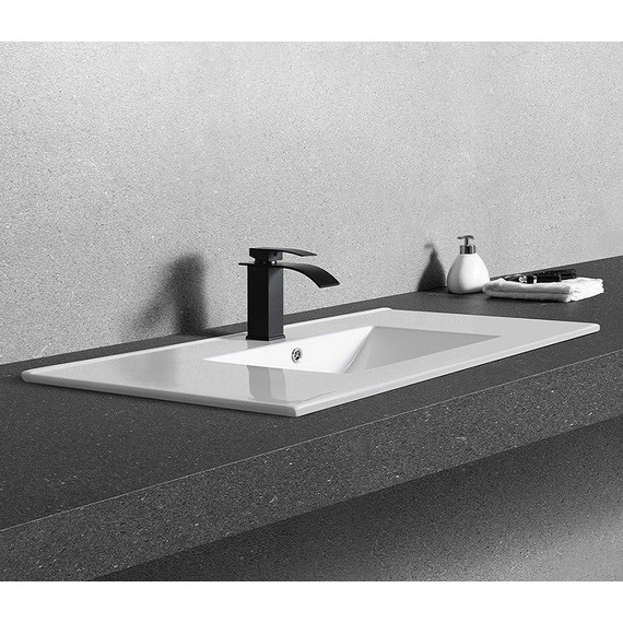 Раковина врезная на столешницу CeramaLux N 101 см YJ-803-100 - фото, картинка 3 Раковина врезная на столешницу CeramaLux N 101 см YJ-803-100 - фото 3