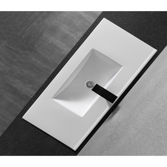 Раковина врезная на столешницу CeramaLux N 101 см YJ-803-100 - фото, картинка 4 Раковина врезная на столешницу CeramaLux N 101 см YJ-803-100 - фото 4