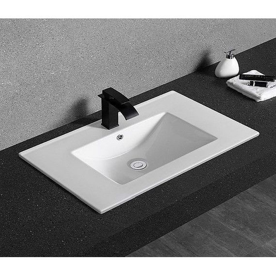 Раковина врезная на столешницу CeramaLux N 71 см YJ-803-70 - фото, картинка 3 Раковина врезная на столешницу CeramaLux N 71 см YJ-803-70 - фото 3