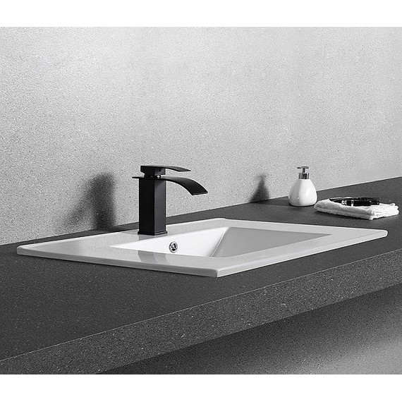 Раковина врезная на столешницу CeramaLux N 71 см YJ-803-70 - фото, картинка 4 Раковина врезная на столешницу CeramaLux N 71 см YJ-803-70 - фото 4