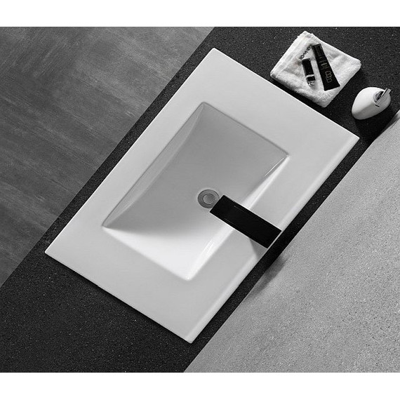 Раковина врезная на столешницу CeramaLux N 71 см YJ-803-70 - фото, картинка 5 Раковина врезная на столешницу CeramaLux N 71 см YJ-803-70 - фото 5