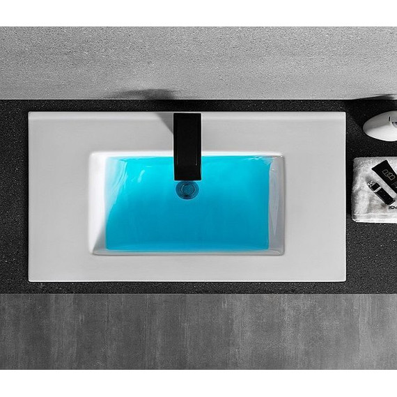 Раковина врезная на столешницу CeramaLux N 71 см YJ-803-70 - фото, картинка 6 Раковина врезная на столешницу CeramaLux N 71 см YJ-803-70 - фото 6