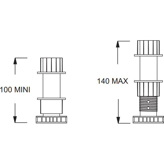 Ножки для душевого поддона Jacob Delafon Flight Pure E62750-00 - фото 3