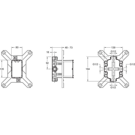 Душевая система для душа с термостатом Jacob Delafon Modulo E30758-CP - фото 13