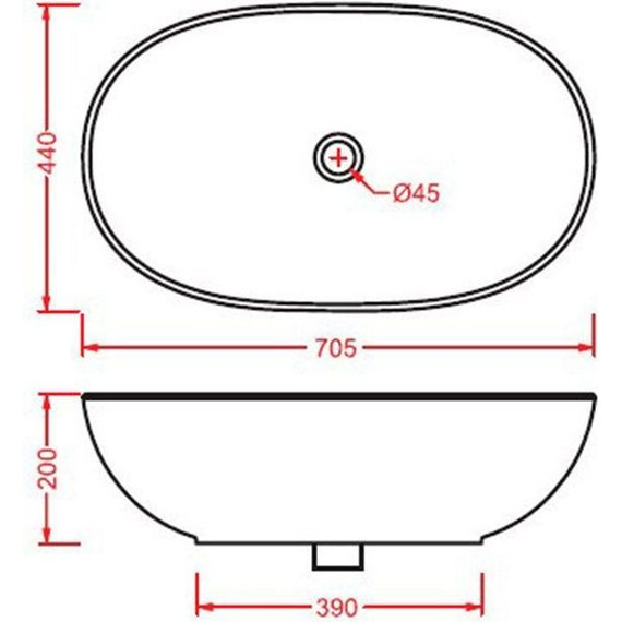 Раковина-чаша Artceram Laciotola 70 см LCL002 01 00 - фото 3