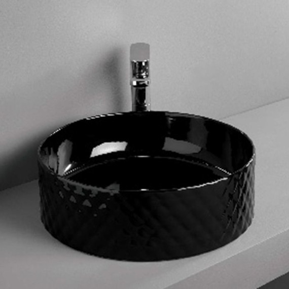 Раковина-чаша Artceram Rombo 44 см OSL009 03 00 nero, чёрный - фото 2