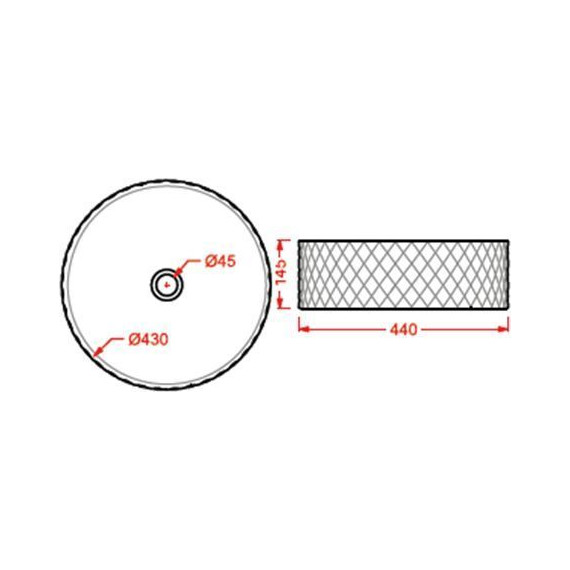 Раковина-чаша Artceram Rombo 44 см OSL009 03 00 nero, чёрный - фото 3