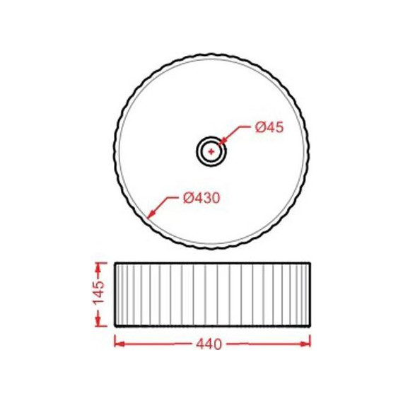 Раковина-чаша Artceram Millerighe 44 см OSL010 01 00 - фото 4