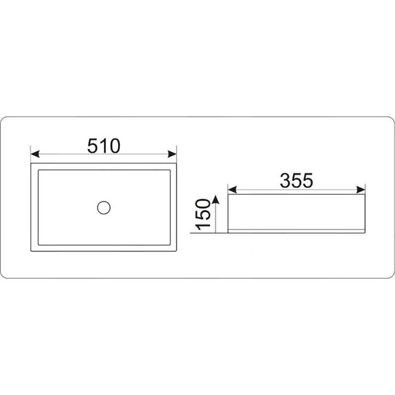 Раковина-чаша CeramaLux N 51 см 9129 - фото 7