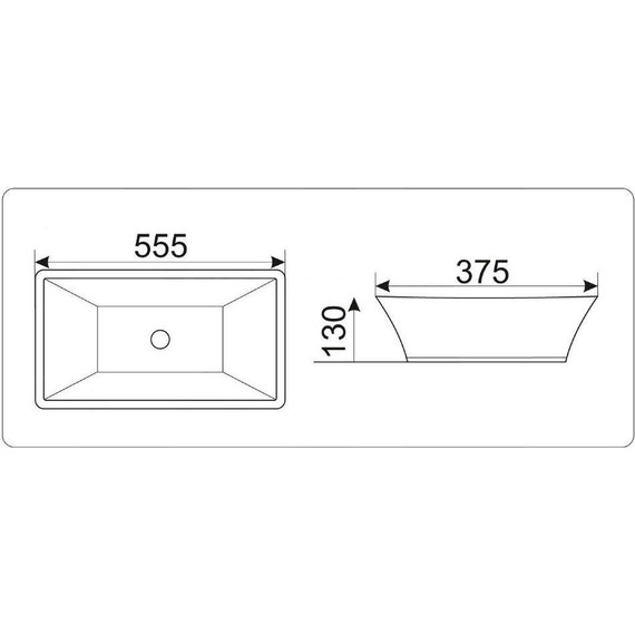 Раковина-чаша CeramaLux N 55 см 9212 - фото 6