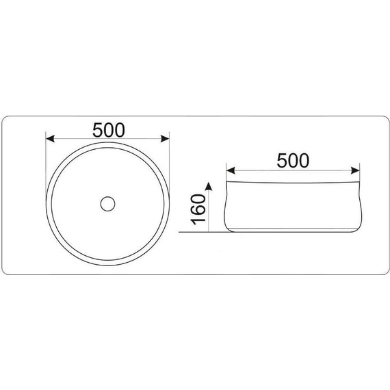 Раковина-чаша CeramaLux N 50 см 9426 - фото 5