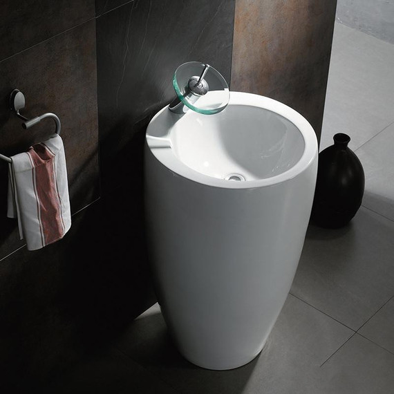 Раковина напольная CeramaLux N 49 см B133 - фото, картинка 2 Раковина напольная CeramaLux N 49 см B133 - фото 2