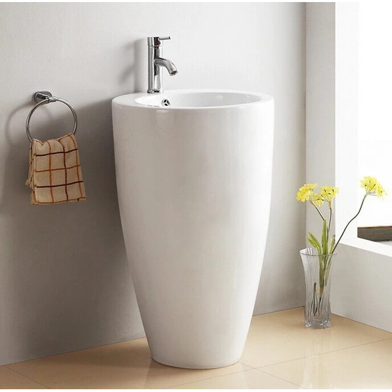 Раковина напольная CeramaLux N 49 см B133 - фото, картинка 5 Раковина напольная CeramaLux N 49 см B133 - фото 5