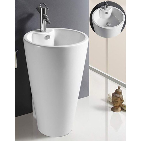 Раковина напольная CeramaLux N 52 см B134B - фото 3