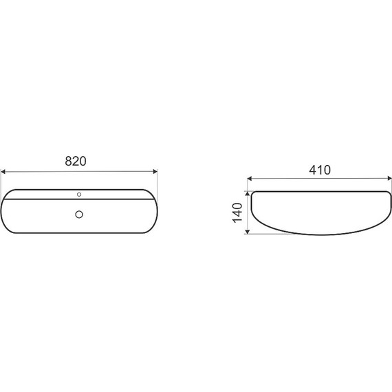 Раковина-чаша CeramaLux N 82 см D1347 - фото 10