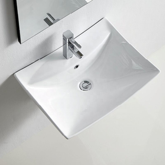 Раковина подвесная CeramaLux N 60 см G-822 - фото, картинка 2 Раковина подвесная CeramaLux N 60 см G-822 - фото 2