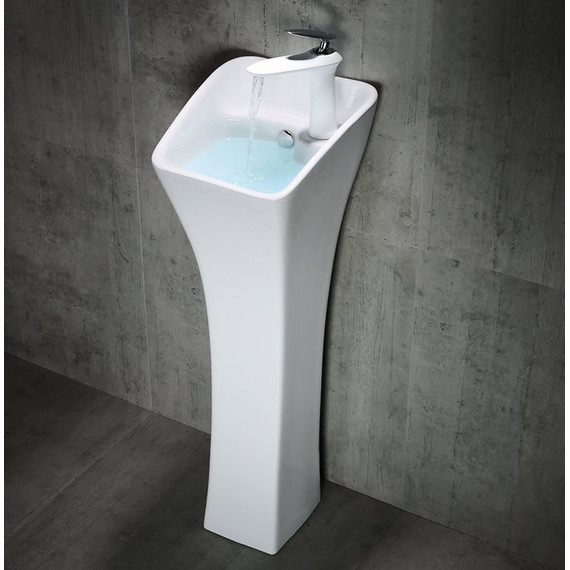 Раковина напольная CeramaLux N 28 см M9012 - фото 2