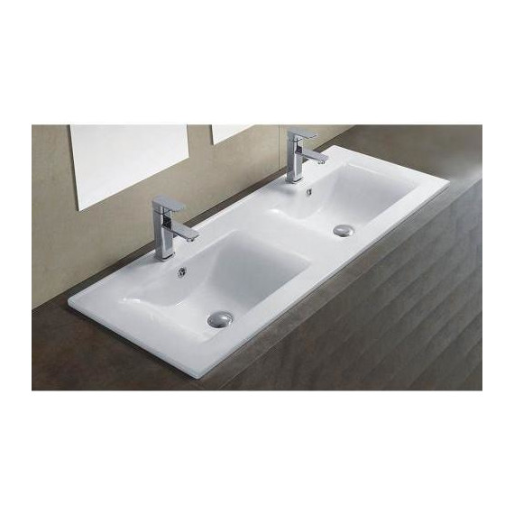 Раковина врезная на столешницу CeramaLux N 121 см YJ809-120 - фото 2