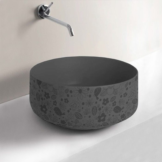 Раковина-чаша ArtCeram Cognac 42 см COL001 15 87, grigio oliva - фото 2