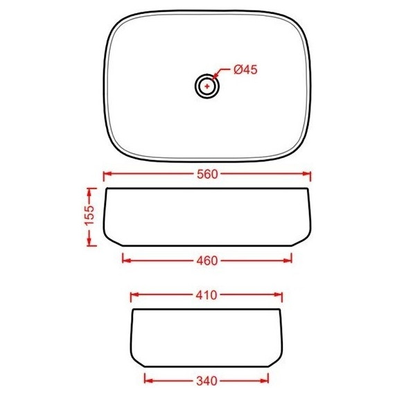 Раковина-чаша ArtCeram Cognac 56 см COL009 16 00, blu zaffiro - фото 2