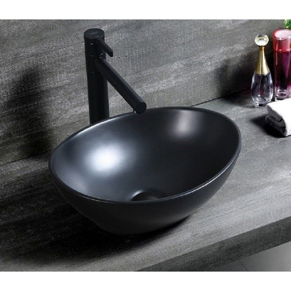 Раковина-чаша CeramaLux NC 40 см 7138MB, черный матовый - фото, картинка 4 Раковина-чаша CeramaLux NC 40 см 7138MB, черный матовый - фото 4