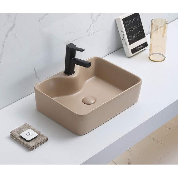 Раковина-чаша CeramaLux NC 48 см 7291MC-1, капучино - фото, картинка 2 Раковина-чаша CeramaLux NC 48 см 7291MC-1, капучино - фото 2