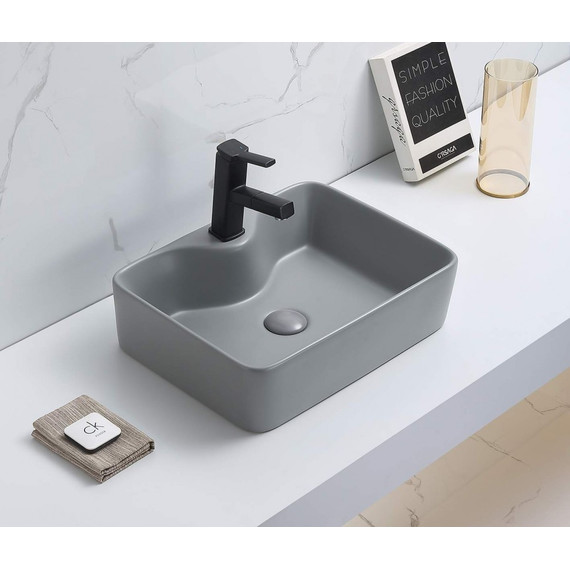 Раковина-чаша CeramaLux NC 48 см 7291MH-5, светло-серый - фото 2