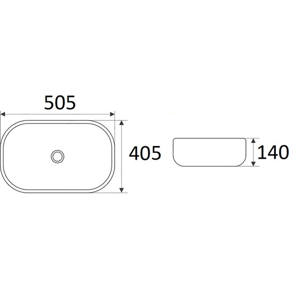 Раковина-чаша CeramaLux NC 50 см 78104-1MB, черный матовый - фото 3