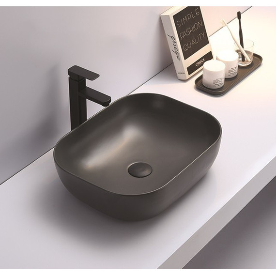 Раковина-чаша CeramaLux NC 50 см 78104MDH-2, серый - фото 2