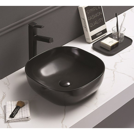 Раковина-чаша CeramaLux NC 41 см 78107MB, черный матовый - фото, картинка 2 Раковина-чаша CeramaLux NC 41 см 78107MB, черный матовый - фото 2