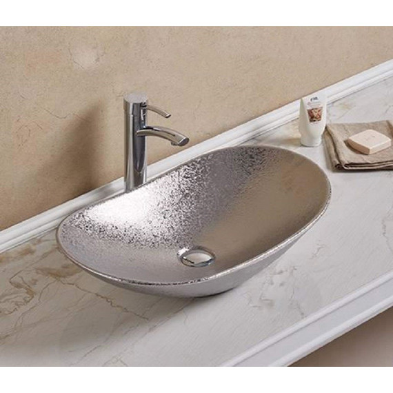Раковина-чаша CeramaLux NC 61 см 7811ASS, серый - фото 3
