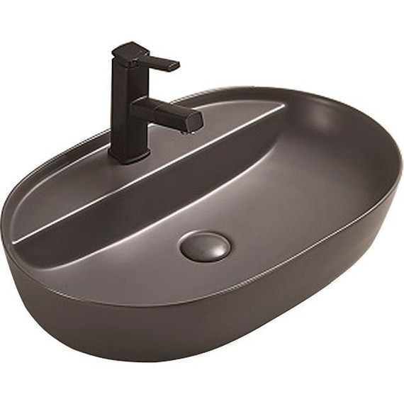 Раковина-чаша CeramaLux NC 62 см 78325XMDH, серый матовый - фото 