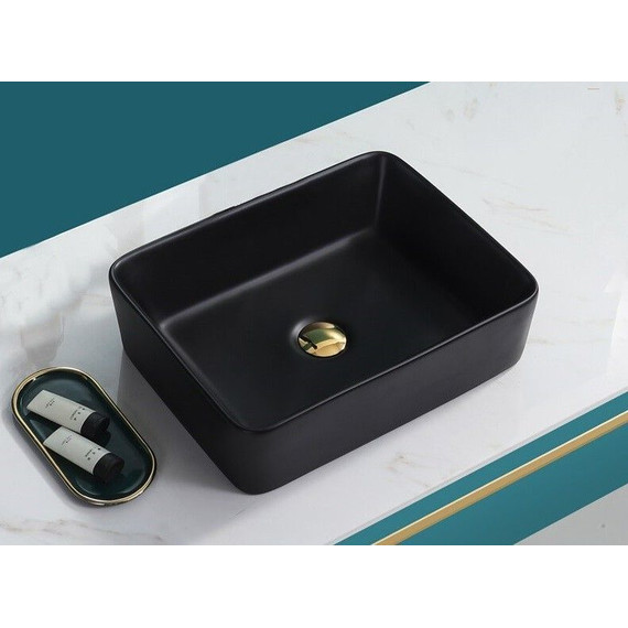 Раковина-чаша CeramaLux NC 47 см 9103MB, черный матовый - фото 2