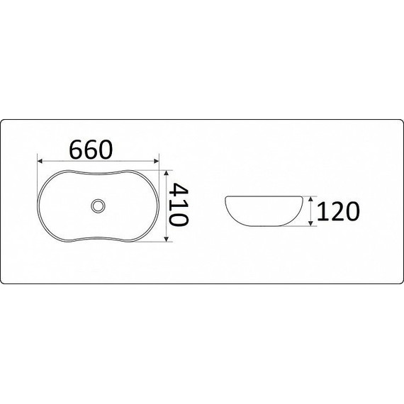 Раковина-чаша CeramaLux NC 66 см 9175MB, черный матовый - фото, картинка 2 Раковина-чаша CeramaLux NC 66 см 9175MB, черный матовый - фото 2