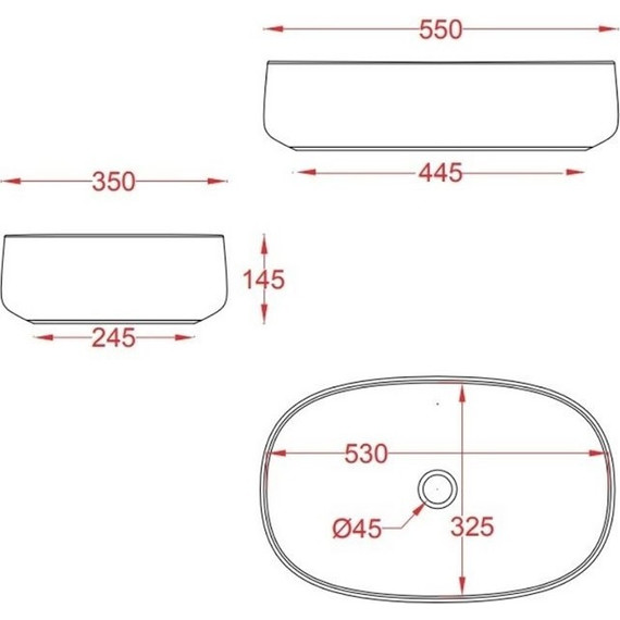 Раковина-чаша ArtCeram Cognac 55 см COL003 16 00, blu zaffiro - фото 2