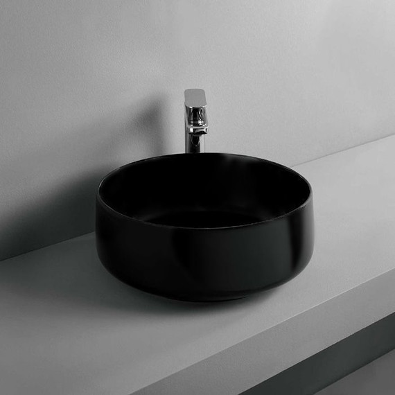 Раковина-чаша ArtCeram Cognac 35 см COL004 17 00 nero matt, чёрный матовый - фото 2