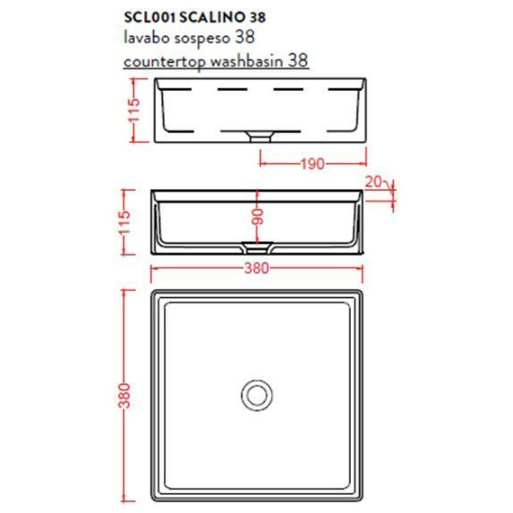 Раковина-чаша ArtCeram Scalino 38 см SCL001 01 00 bi - фото, картинка 4 Раковина-чаша ArtCeram Scalino 38 см SCL001 01 00 bi - фото 4