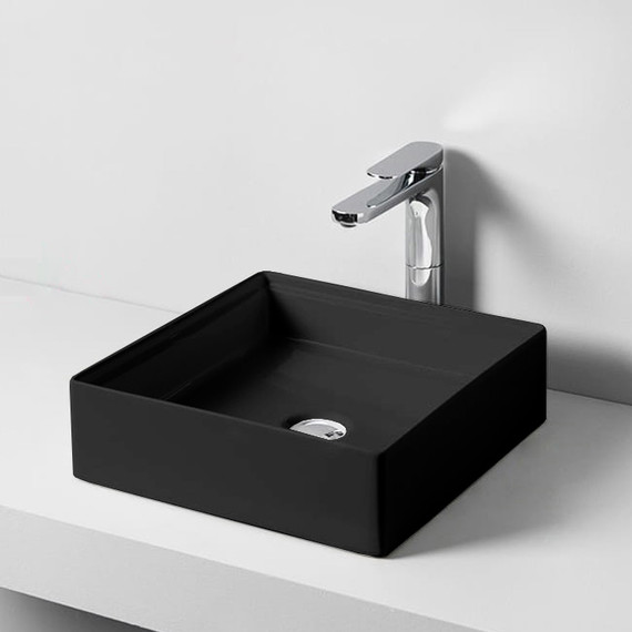 Раковина-чаша ArtCeram Scalino 38 см SCL001 17 00 nero matt, чёрный матовый - фото 