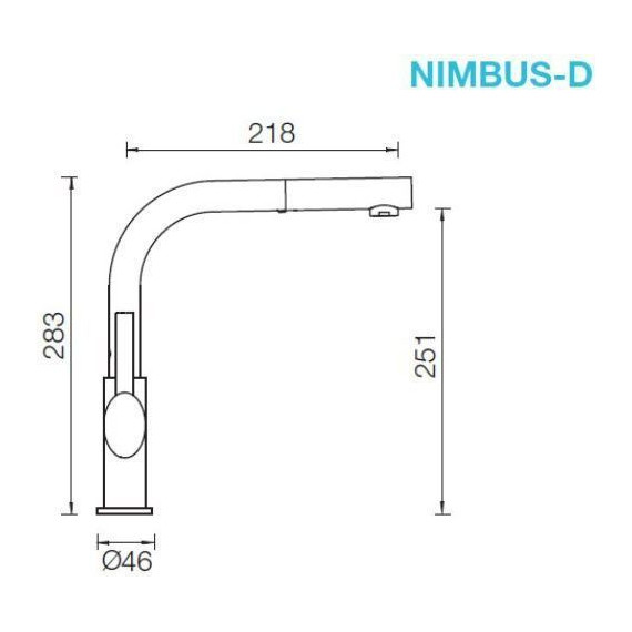Смеситель для кухни Schock NIMBUS-D 710088,  хром/поларис - фото 2
