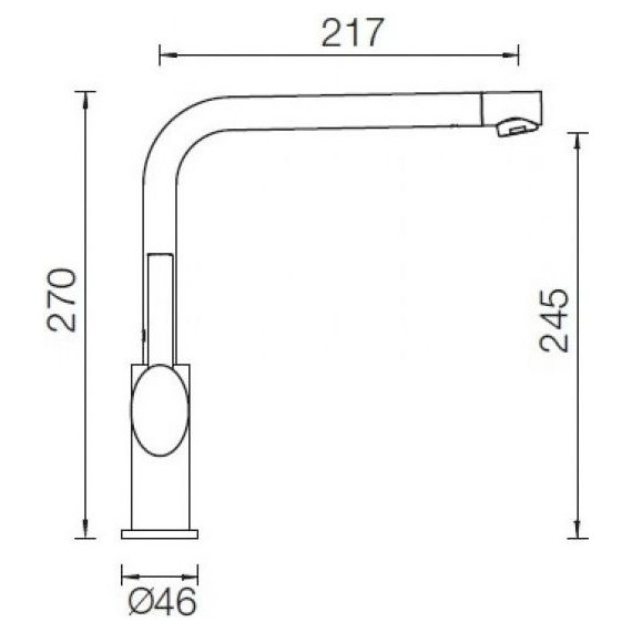 Смеситель для кухни Schock NIMBUS 710277, хром/пуро - фото 2